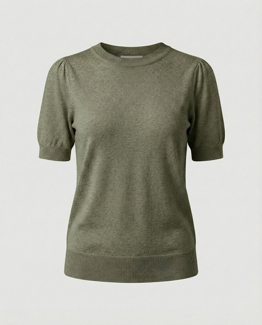 Annette | Women's Sweater in Olive Green