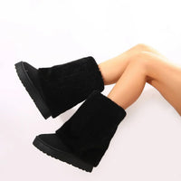 Annika | Women's Tall Plush-Look Shaft Design Boots
