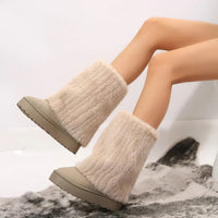 Annika | Women's Tall Plush-Look Shaft Design Boots
