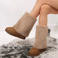Annika | Women's Tall Plush-Look Shaft Design Boots