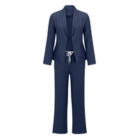 Annika | Women's Elegant Jumpsuit in Dark Blue