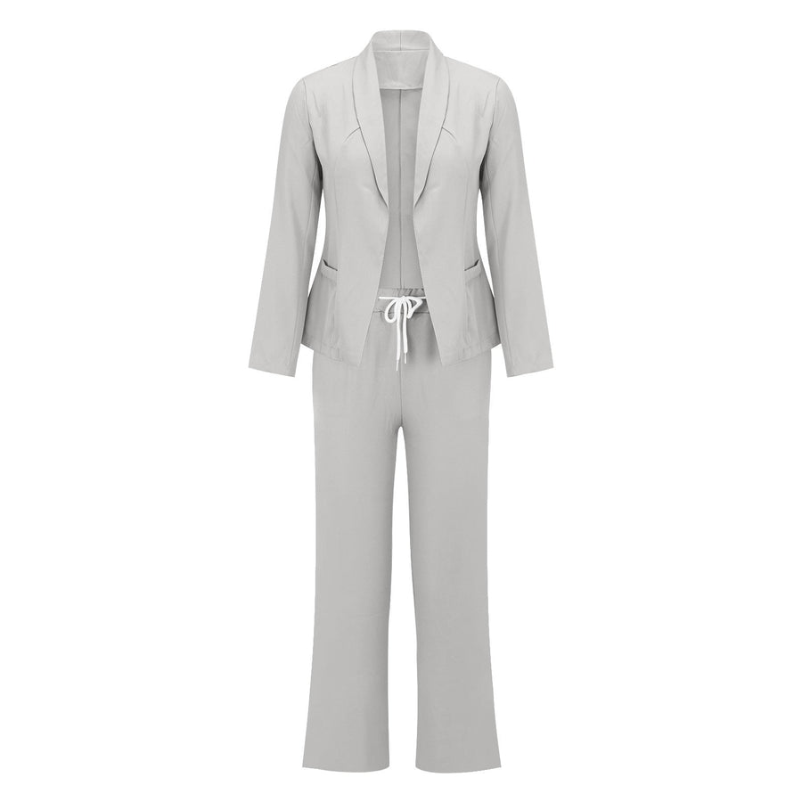 Annika | Women's Elegant Jumpsuit in Light Gray