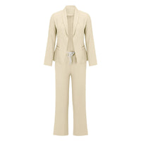 Annika | Women's Elegant Jumpsuit in Light Yellow