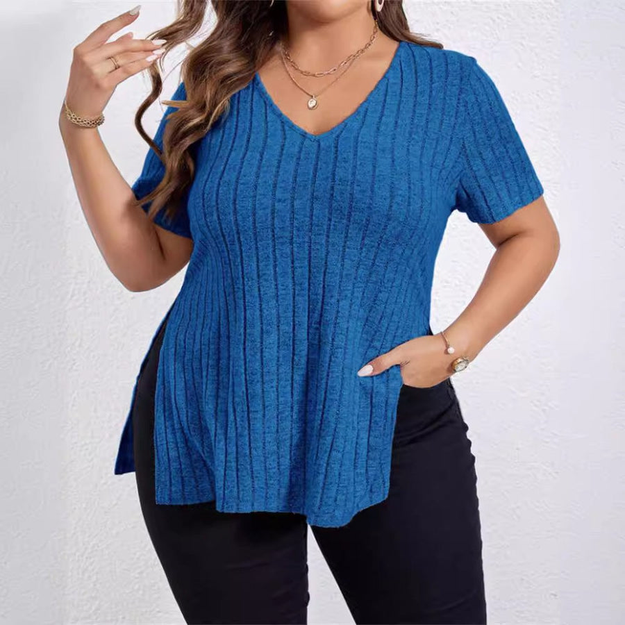 Annora | Women's V-Neck Textured Top