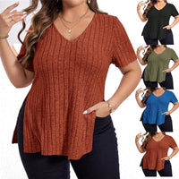 Annora | Women's V-Neck Textured Top