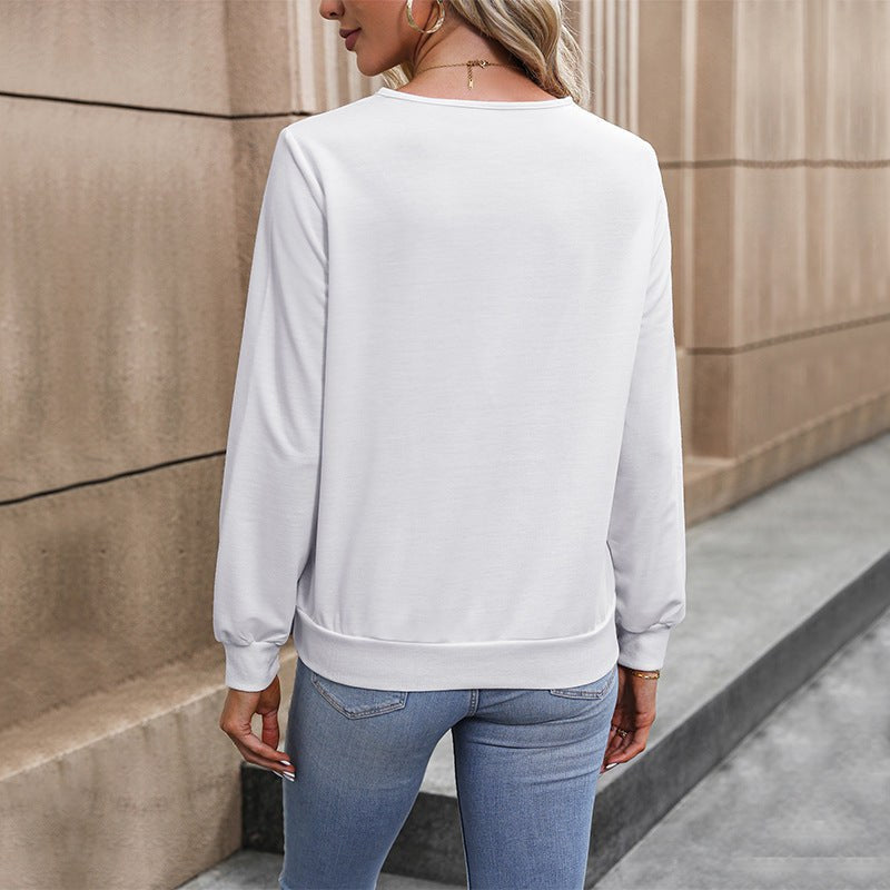 Anselma | Women's V-Neck Long Sleeve Elegant Top