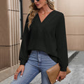 Anselma | Women's V-Neck Long Sleeve Elegant Top