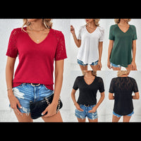 Antheia | Women's V-Neck Lace Elegant Top