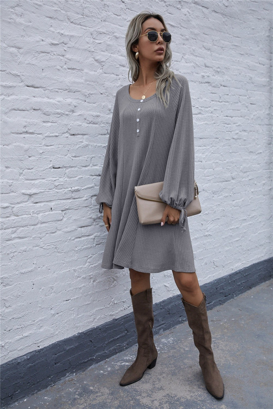 Antonella | Women's Sweater in Light Gray
