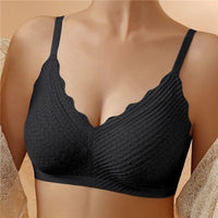 Antonia | Women's Seamless Wireless Bra in Black