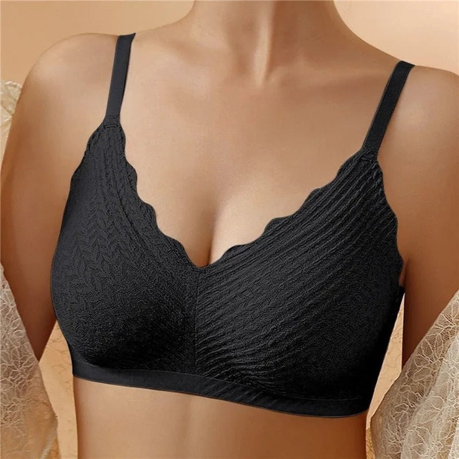 Antonia | Women's Seamless Wireless Bra in Black