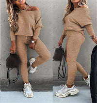 Antonia | Women's Knit Tracksuit Set in Khaki