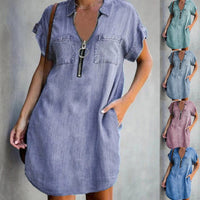Apolline | Women's Zip Pockets Dress – Casual Dress