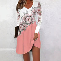 Apollonia | Women's V-Neck Floral Elegant Chic Wrap Dress