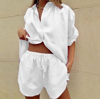 Arcadia | Women's Casual Pajama Set in White