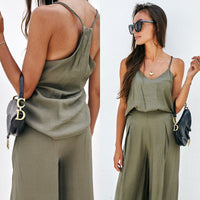 Arduina | Women's Two-Piece Set in Olive Green