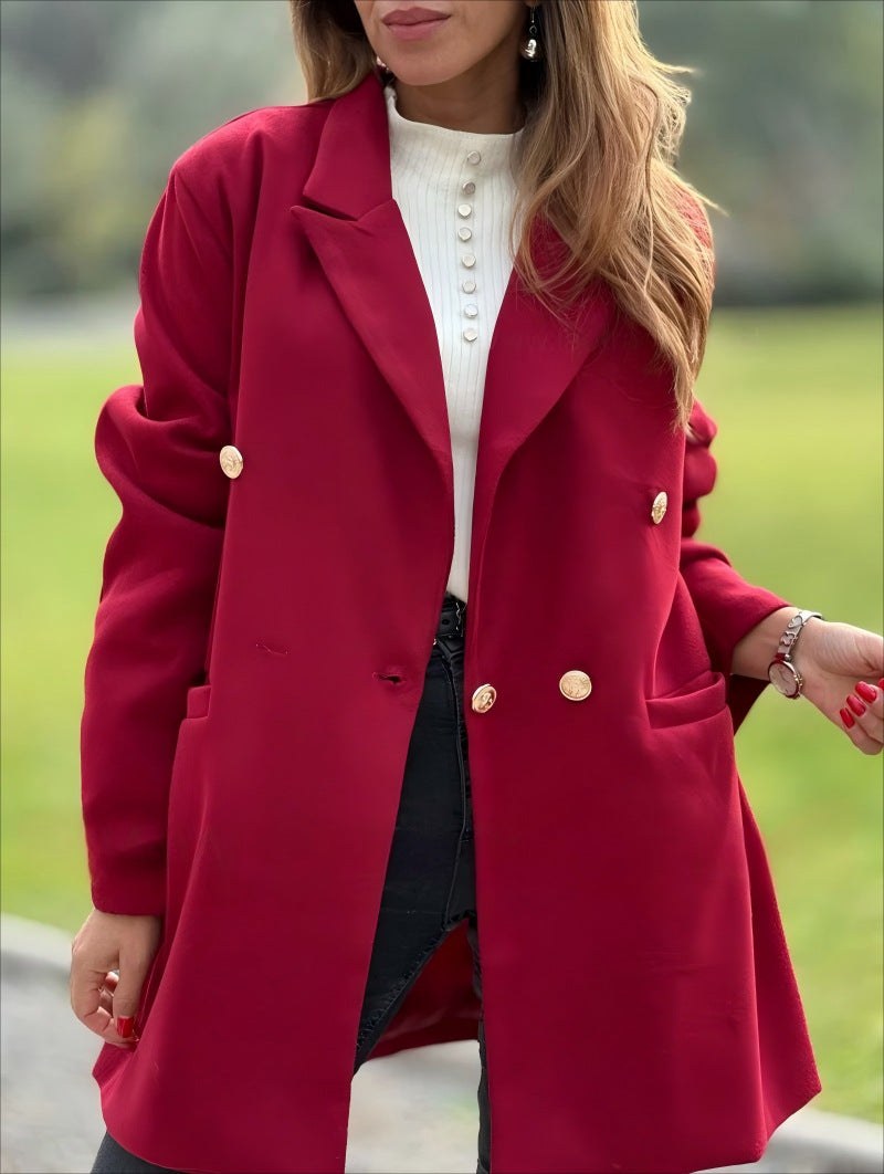Ariadne | Women's Elegant Blazer in Red