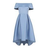 Ariadne | Women's Asymmetric Chic Cocktail Dress in Sky Blue