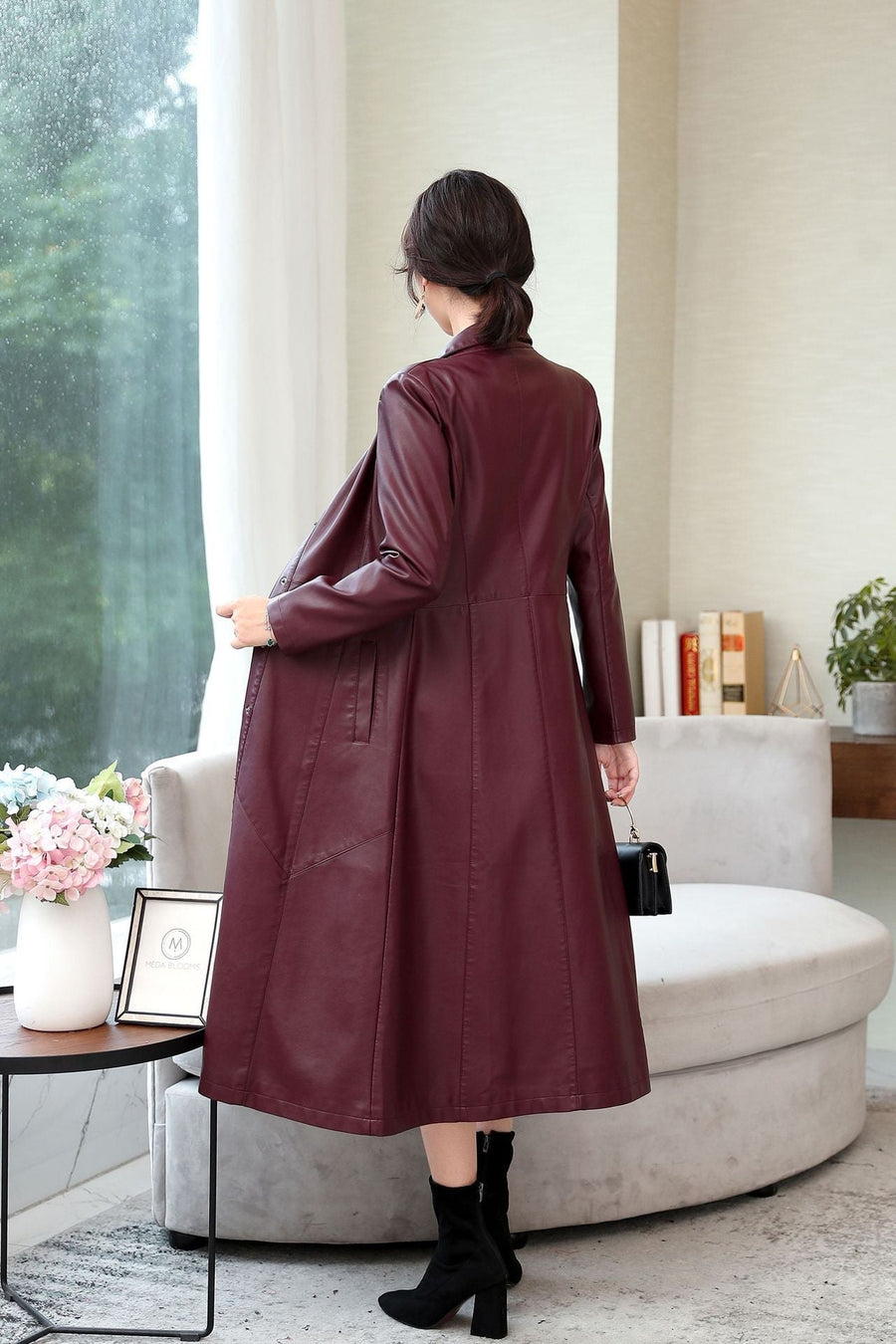 Arielle | Women's Tailored Elegant Coat in Red