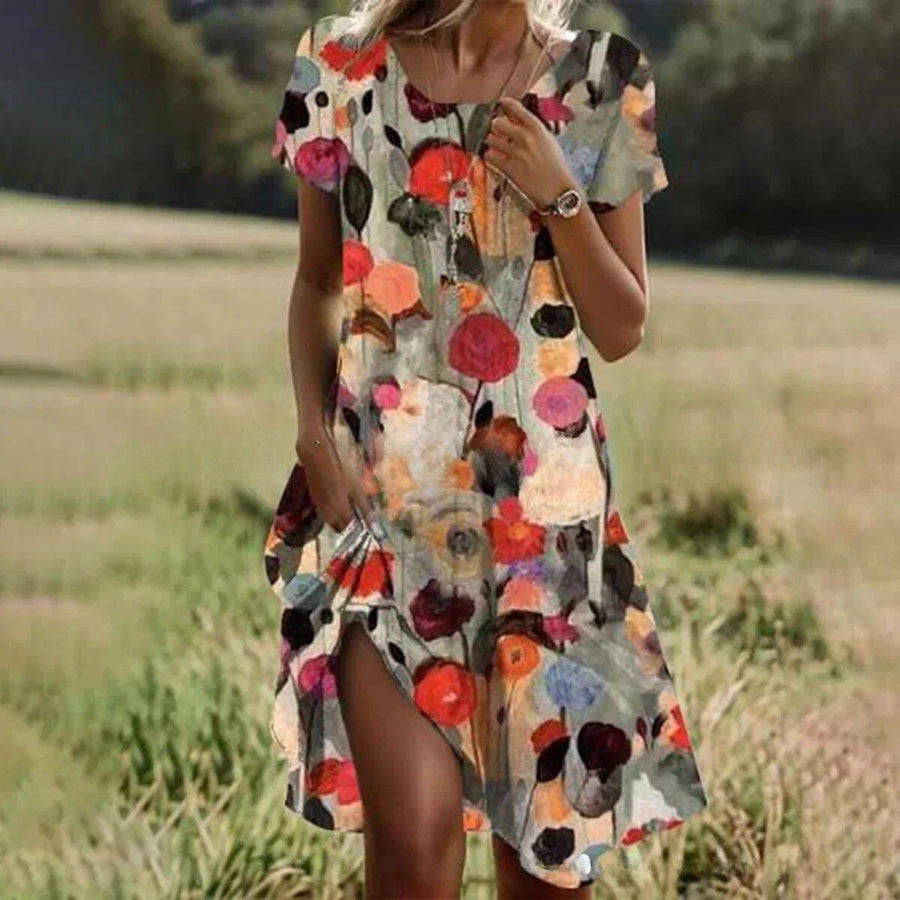 Arista | Women's Slit Floral Casual Maxi Dress