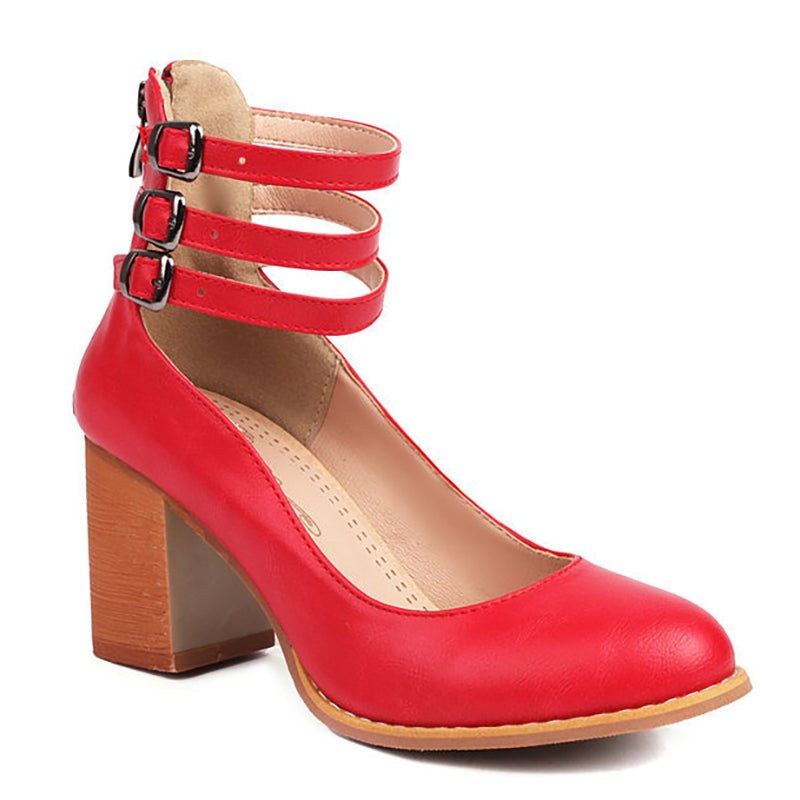 Arlette | Women's Ankle Strap Block Heels