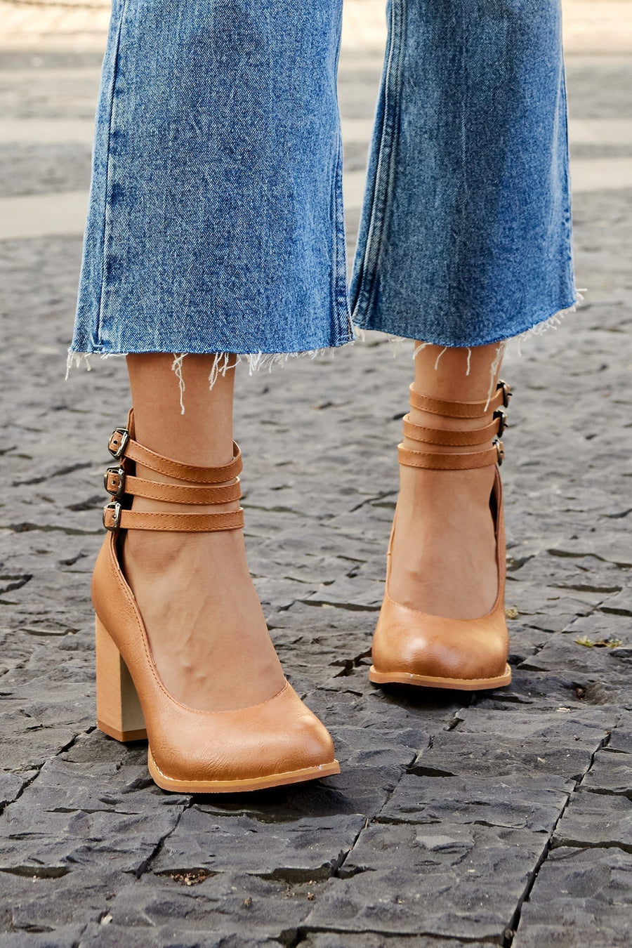Arlette | Women's Ankle Strap Block Heels