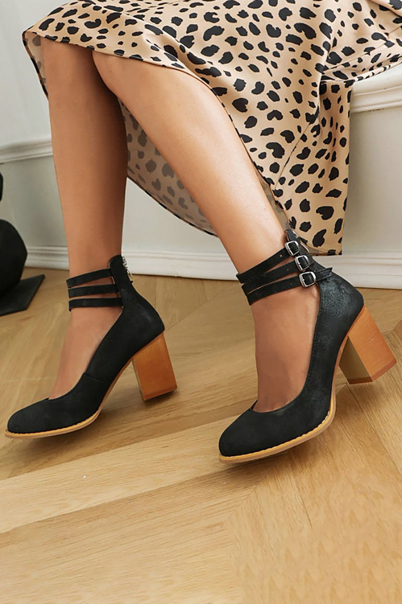 Arlette | Women's Ankle Strap Block Heels
