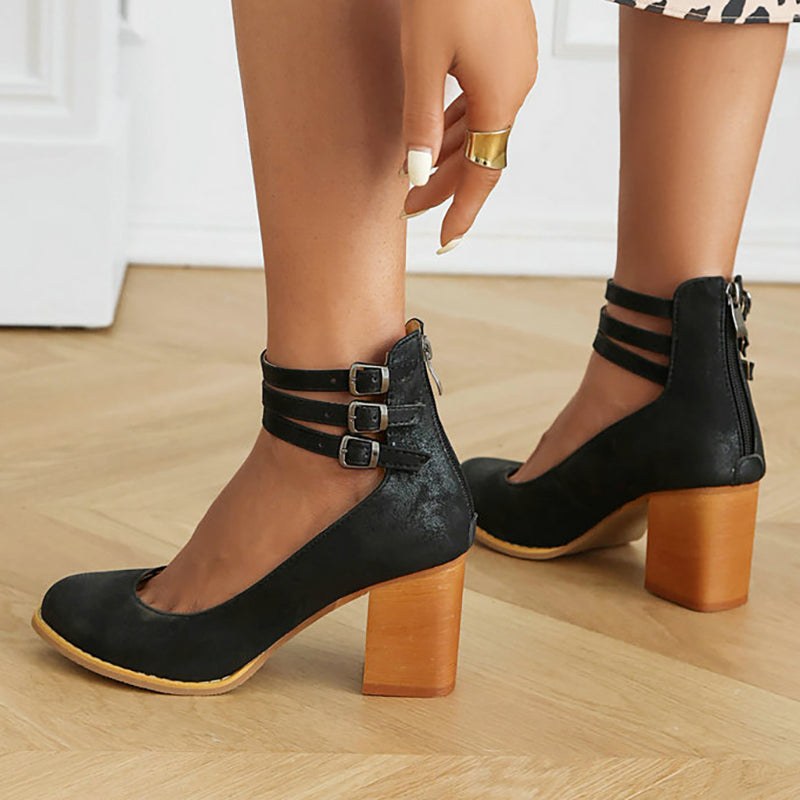 Arlette | Women's Ankle Strap Block Heels