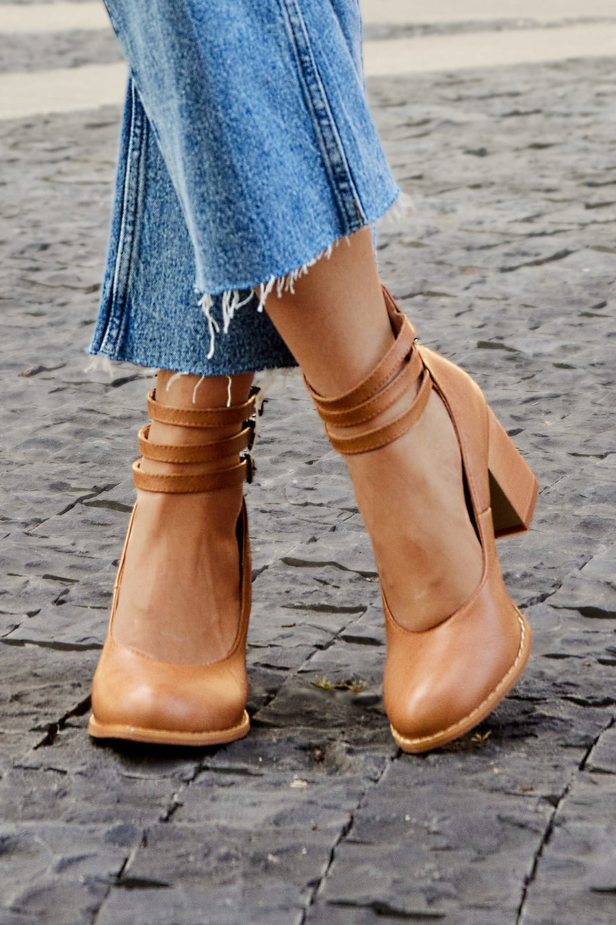Arlette | Women's Ankle Strap Block Heels