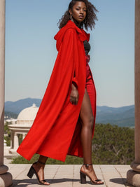 Armelle | Women's Elegant Maxi Dress in Red