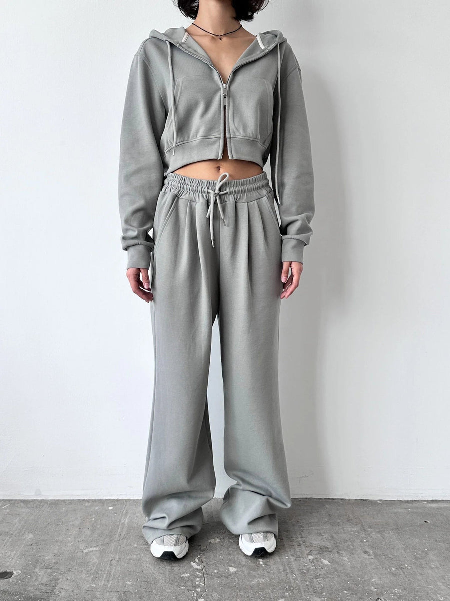 Armelle | Women's High Waist Comfortable Joggers in Gray