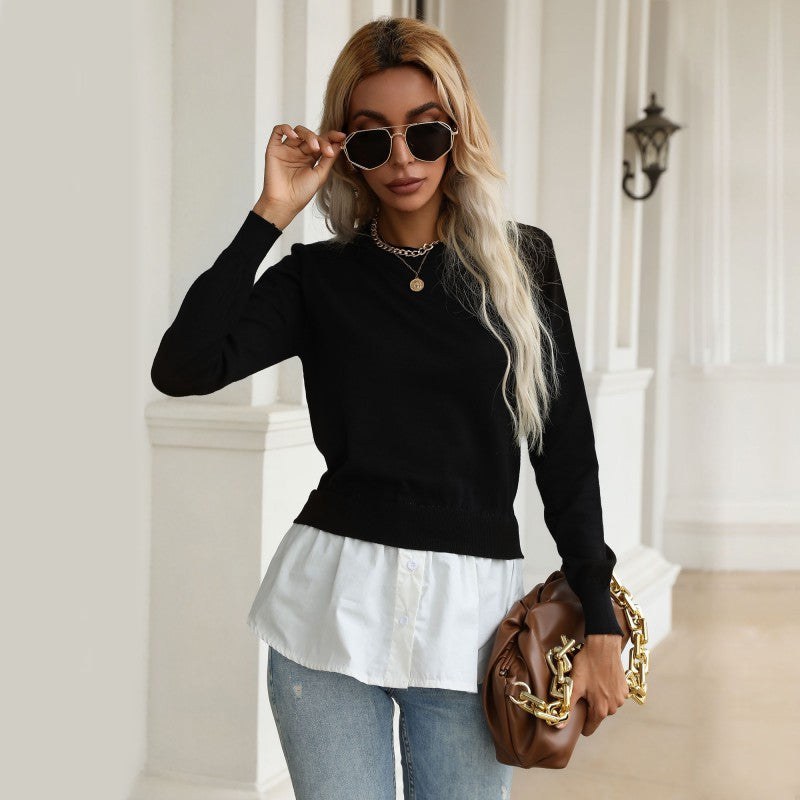 Arnoldine | Women's Sweater in Black White