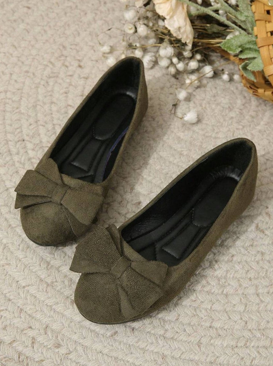 Ashley | Women's Bow-Detail Suede Slip-On Comfort Shoes