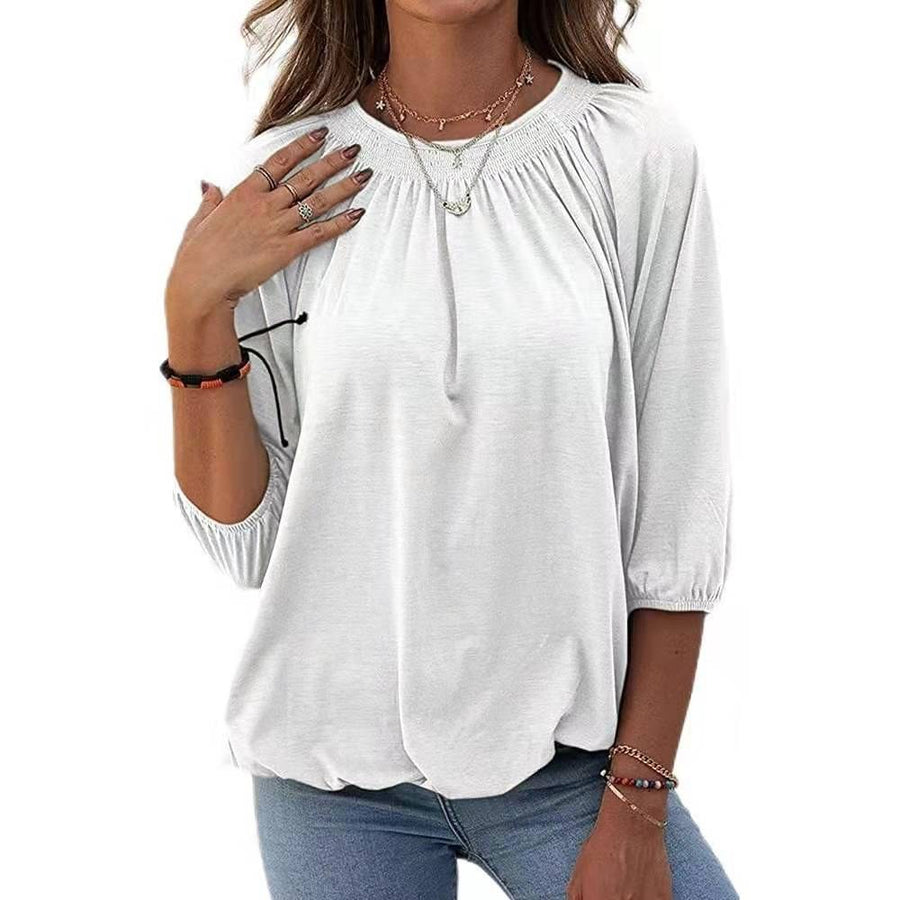 Ashlyn | Women's Lightweight Blouse Top in White