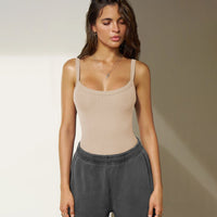 Astraea | Women's Bodycon Bodysuit in Apricot