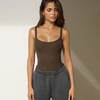 Astraea | Women's Bodycon Bodysuit in Coffee