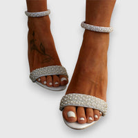 Astrid | Women's Open Toe Ankle Strap Block Heels