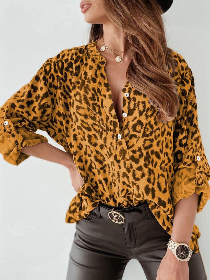 Astrid | Women's Ruched Elegant Blouse in Yellow