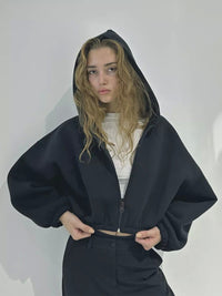 Astrid | Women's Oversized Hooded Hoodie in Black