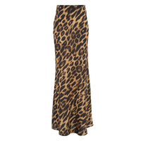 Astrid | Women's Elegant Casual Maxi Skirt in Leopard