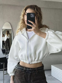 Astrid | Women's Oversized Hooded Hoodie in White