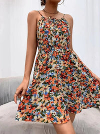 Atalanta | Women's Midi Length Skirt Summer Dress in Orange
