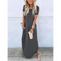 Athalie | Women's Round Neck Maxi Summer Dress