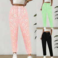 Aubrey | Women's Floral Print Elegant Pants – Dress Pants
