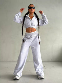 Aubrey | Women's Joggers in Light Gray