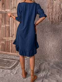 Aubriet | Women's Ruffle Hem Mini Summer Dress