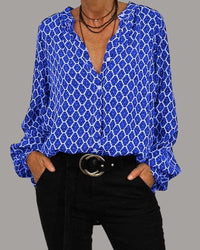 Augusta | Women's Comfortable Blouse in Blue