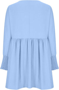 Augustina | Women's Smocked Cuff Mini Summer Dress