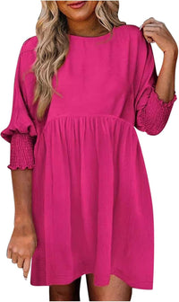 Augustina | Women's Smocked Cuff Mini Summer Dress