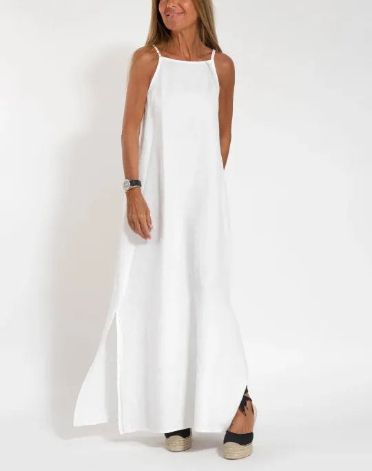 Aurelia | Women's Flowing Casual Maxi Dress in White